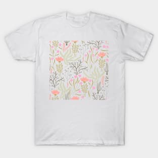 Minimalistic plant pattern T-Shirt